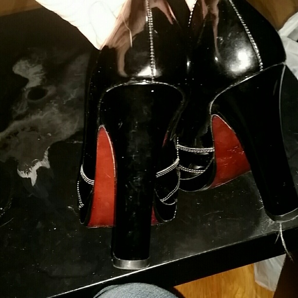 Cole Haan Patent Leather Top Stitched Heels - Picture 3 of 7